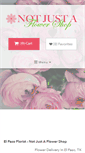 Mobile Screenshot of notjustaflowershop.com